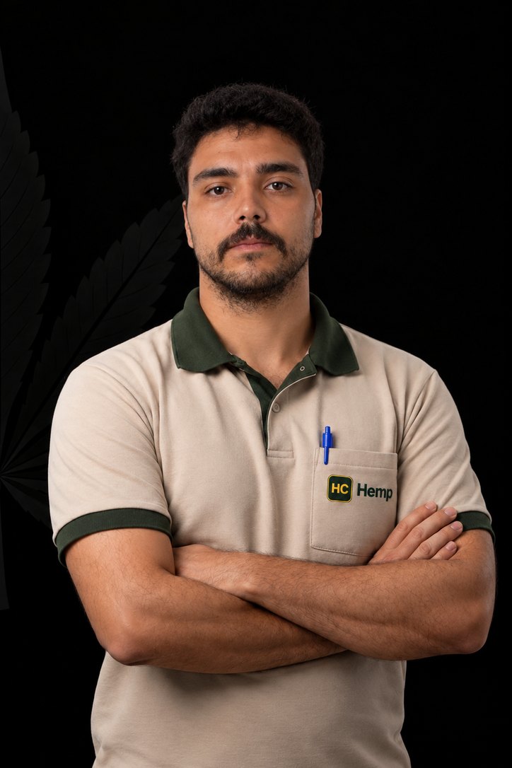 Vitor Martins, engenheiro agrônomo da HC Hemp